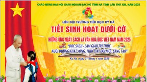 Trường Tiểu học Kỳ Hà tổ chức Hưởng ứng Lễ phát động Ngày Sách và văn hóa đọc Việt Nam